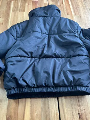 Wild Fable Black Cropped Puffer Jacket XS Bubble Coat thumbnail 8