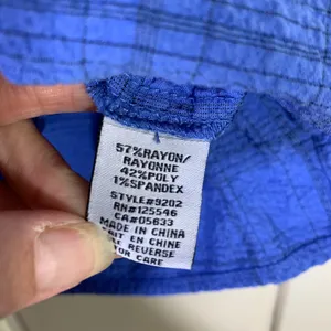 Habitat Clothes to Live In Womens Blue Plaid Textured Sleeveless Shell Top S thumbnail 3