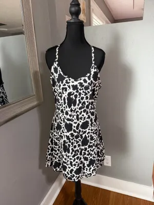 Outdoor Voices The Exercise Dress Dalmatian Print Size Medium. thumbnail 3