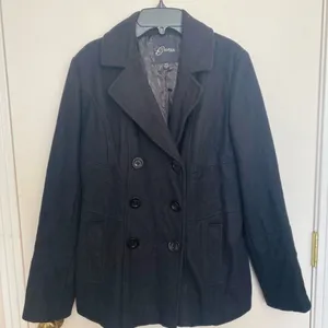 Guess medium black pea coat  with side pockets thumbnail 11