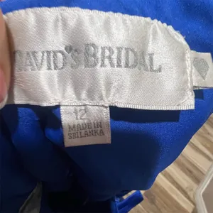 David's Bridal Dress Womens Size 12 Cobalt Blue A-Line Knee Length thumbnail 8