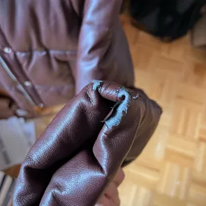 Abercrombie Women's Brown/Maroon Puffer Jacket thumbnail 3