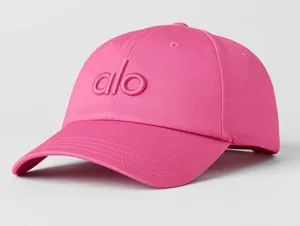 ALO Yoga NWP Off Duty Cap Paradise Pink Embroidered Logo Cap thumbnail 1