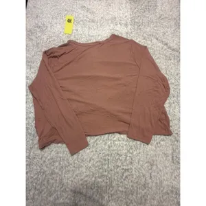 All in Motion Mauve Twist Front Long Sleeve Cropped Shirt‎ Top Size 2X NWT thumbnail 4