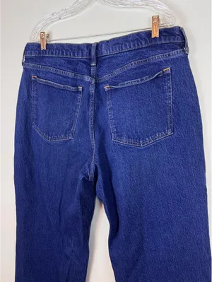 Abercrombie Curve Love The Baggy Low Rise Jeans Medium Wash Blue 32 Long thumbnail 12