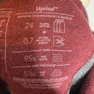 Patagonia P-6 Logo Uprisal Hoodie Women’s M Burgundy Pullover Sweatshirt thumbnail 7