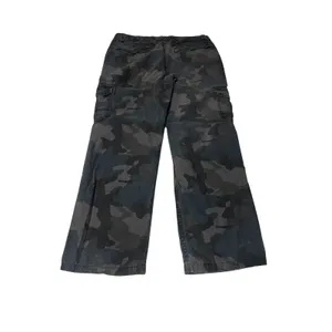 Arizona Jean Co Womens Gray Black Camo Cargo Pants Straight Leg Utility Size 16H thumbnail 2