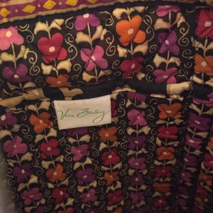 Vera Bradley Black and Pink Floral Tote thumbnail 6