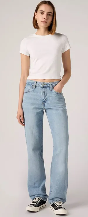 NWT Levi's 94 Baggy Straight Jeans in Light Wash Blue Sz 29 thumbnail 1