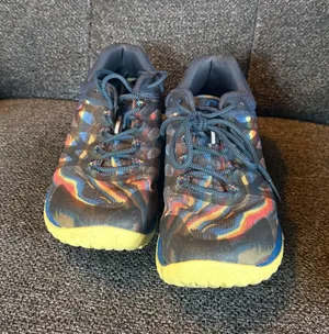 Merrell size 8.5 Women Blue Rainbow Antora 2 Trail Running Shoes J067188 thumbnail 1