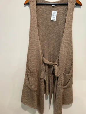 NWT crochet cardigan (M) Brown Size M thumbnail 5