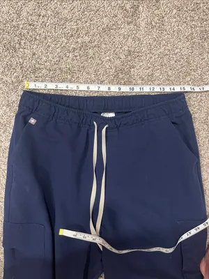 Figs Technical Collection Zamora High Waist Jogger Scrub Pants Navy Blue Size L thumbnail 6