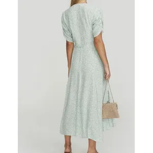 Faithfull the Brand Floral Wrap Midi Dress thumbnail 4