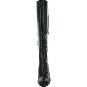 Circus by Sam Edelman Clarimont Zipper Knee Height Black Croc PT Boots thumbnail 5