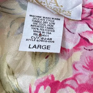 LA Intimates Lingerie Size Large Butter Floral Satin Coquette Lace Slip Romantic thumbnail 7