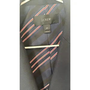 J.Crew Dover Double-Breasted 100% Wool Blazer Navy Blue Size 6 Petite 2824 thumbnail 4