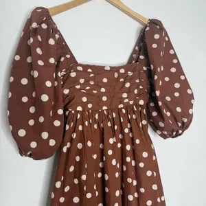 Abercrombie & Fitch Emerson Poplin Puff Sleeve Mini Dress Polka Dot XS Tall NWT thumbnail 7