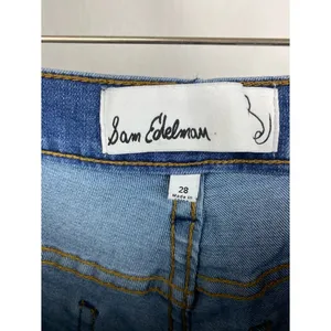 Sam Edelman Blue Denim High Rise Penny Bootcut Jeans 28 thumbnail 5
