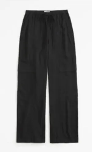 Abercrombie & Fitch Linen-Blend Pull-On Cargo Pant thumbnail 2