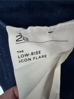 NEW Pilcro The Icon Low Rise Flare Jeans in Dark Blue~ Size 28 thumbnail 6