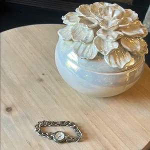 Precision by Gruen Swiss Made Vintage Silver Chain Link Watch thumbnail 8