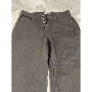 PacSun Dad Jeans Denim Womens 23‎ Green High Waist Straight Button Fly Z-339 thumbnail 4