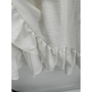 Altar'd State Womens S White‎ Wrap Mini Dress Ruffle Long Sleeve Bridal NWT thumbnail 9