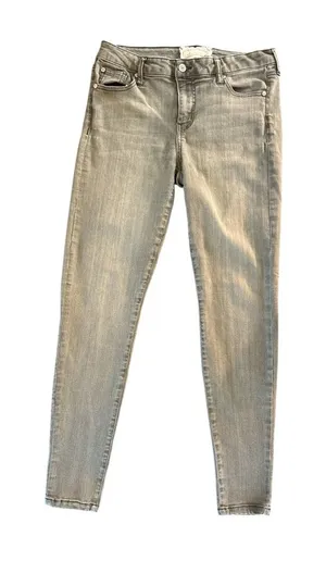 Women's Classic‎ Greyish Green Skinny Jeans thumbnail 1