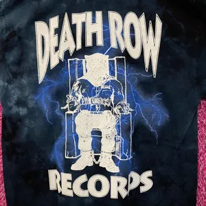 Death Row Records Logo Tie dye  blue Tshirt size medium thumbnail 2