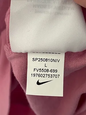 Nike The Nike Tee Pink Modal Blend Baby Tee Large thumbnail 6