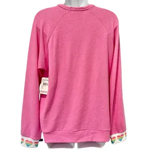 P.J. Salvage Pink Rainbow Heart Long Sleeve Soft Jersey Tee size M NEW Tags thumbnail 11