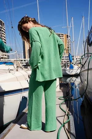 Free People NWOT Hailee Knit Pants thumbnail 4