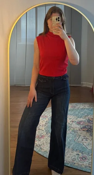 House of Harlow Red Work Top thumbnail 1