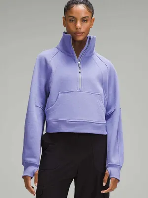 Lululemon Scuba Oversized Funnel-Neck Half Zip - Dark Lavender M/L thumbnail 1
