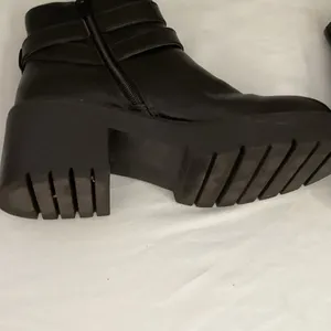 Madden Girl Black Ankle Boots with Double Buckle thumbnail 5