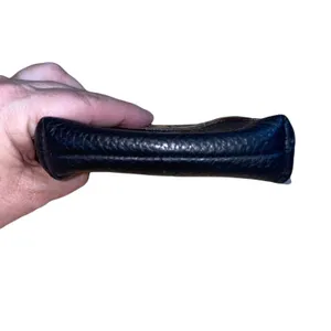 Brighton‎ Black Pebbled Leather Coin Purse Brown Croc Trim Heart Accent Wallet thumbnail 4