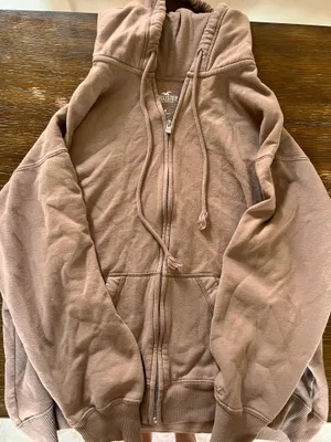 Hollister Brown Zip-Up Sweatshirt thumbnail 1