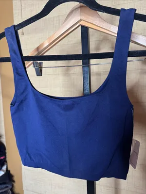 Free People Intimately Meg Seamless Crop Top Navy XS/S NWT Sold Out Online thumbnail 3