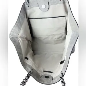 Rebecca Minkoff Chain-Trim Grey Suede‎ Large Tote Bag thumbnail 11