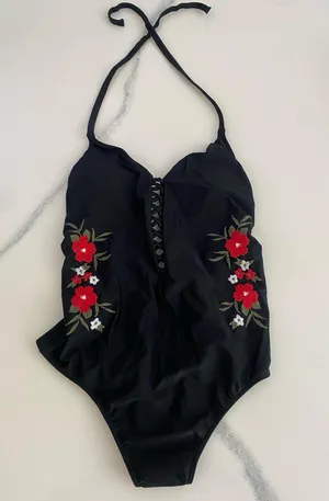 Hollister Lace Up One Piece Bikini Swim thumbnail 1