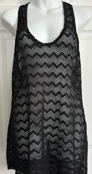 Roxy Black Swim Cover-Up No Size Tag (M) thumbnail 9