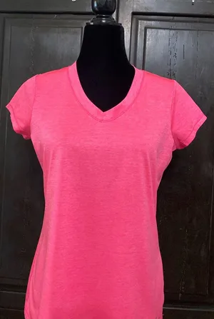 Xersion Pink shortsleeved top- size Medium thumbnail 4