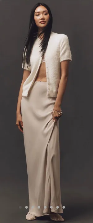 Anthropologie Tilda Slip Skirt The Maxi thumbnail 1