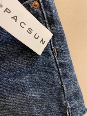 Pacsun High Rise Festival Pacific Sunwear Denim Shorts Cut Off Sz 23 NEW NWT thumbnail 6