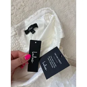 Lulus Enviable Grace White Burnout Strapless Belted Midi Dress Size Large Bridal thumbnail 6