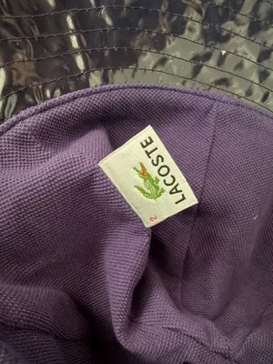 LACOSTE Unisex Navy Blue Bucket Hat Size Medium thumbnail 3
