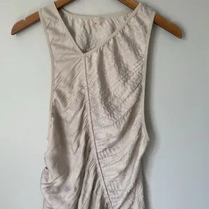 Free People Movement Ruched Drawcord Athletic Tank Top Beige Women's Size Small thumbnail 3