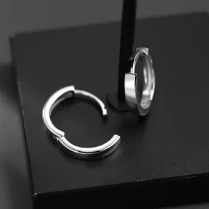 925 Silver Plated Small Hoop Earrings for Men Women,Silver Hoop Earrings thumbnail 3