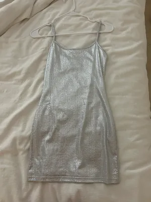 Silver Mini Dress thumbnail 1