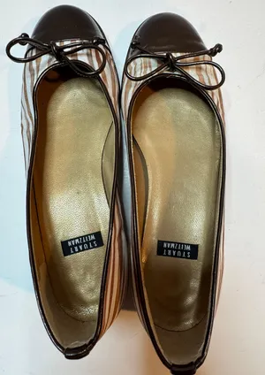 Womens 2 Tone Brown Flats Size 5 1/2B thumbnail 4